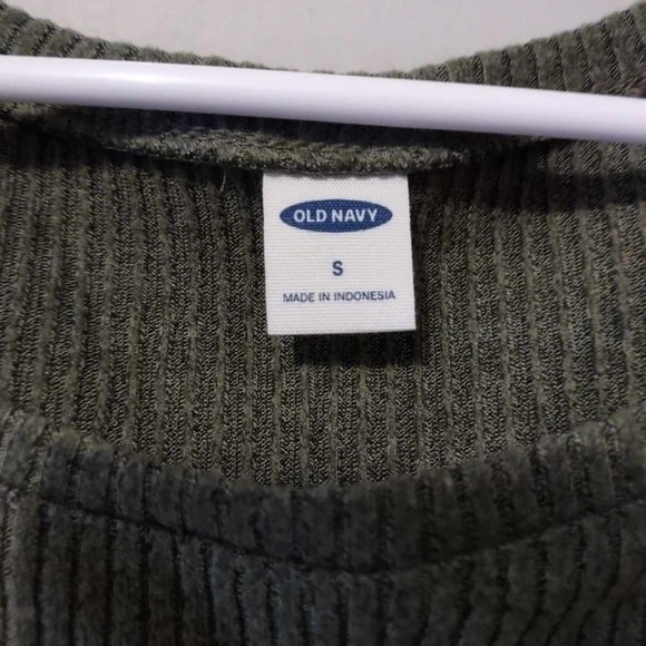 Old Navy Women's Olive Green Knot Front Knit Top Size Small - Picture 5 of 6
